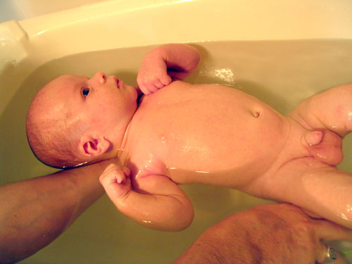 Taking a Bath (4.5 weeks)