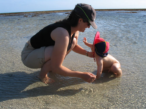 Keswick Island - Basil Bay at low tide (11 months old)