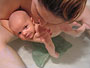 Playing in the bath (8 weeks)