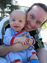 With Dad at  Burrill Lake (17 weeks)