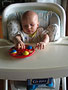 Playing in the high chair (19 weeks)