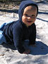 Playing in the sand (8 months old)