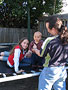 Playing on the trampoline with cousins Natasha and Domenic (8.5 months old)
